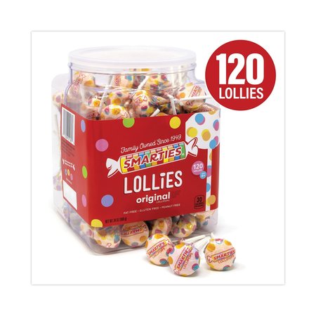 Nestl Smarties Lollies Lollipops, 34 oz Jar, 120 Pieces 296165